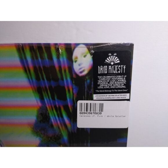 Drab Majesty Careless Pink Splatter Vinyl LP Record Post-Punk Goth Sealed Rare - Picture 2 of 4